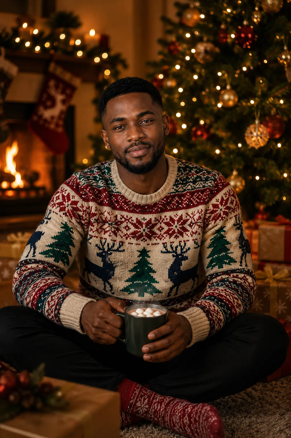 Style Pull de Noël cosy Homme